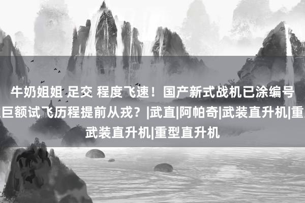 牛奶姐姐 足交 程度飞速！国产新式战机已涂编号，或跳过巨额试飞历程提前从戎？|武直|阿帕奇|武装直升机|重型直升机