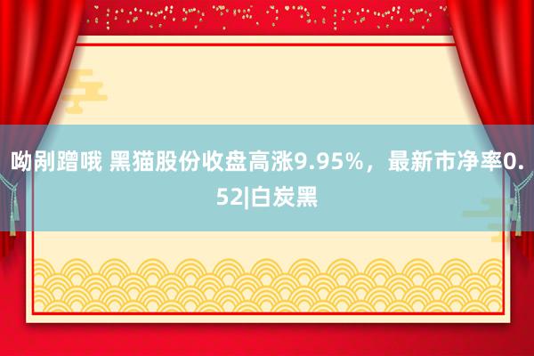 呦剐蹭哦 黑猫股份收盘高涨9.95%，最新市净率0.52|白炭黑