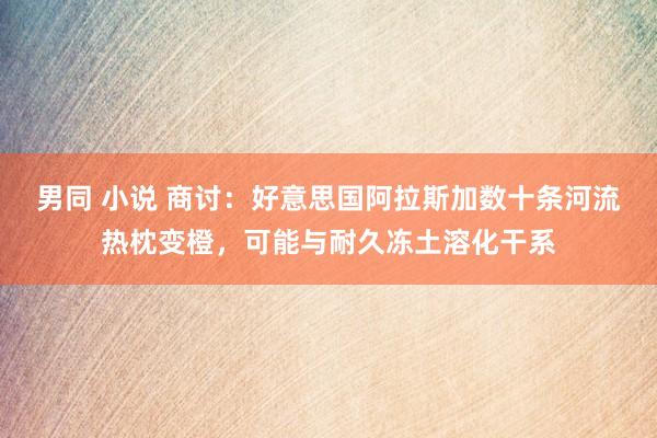 男同 小说 商讨：好意思国阿拉斯加数十条河流热枕变橙，可能与耐久冻土溶化干系